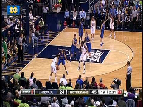 Notre Dame Women's Basketball vs. DePaul Highlights - Feb. 5, 2012