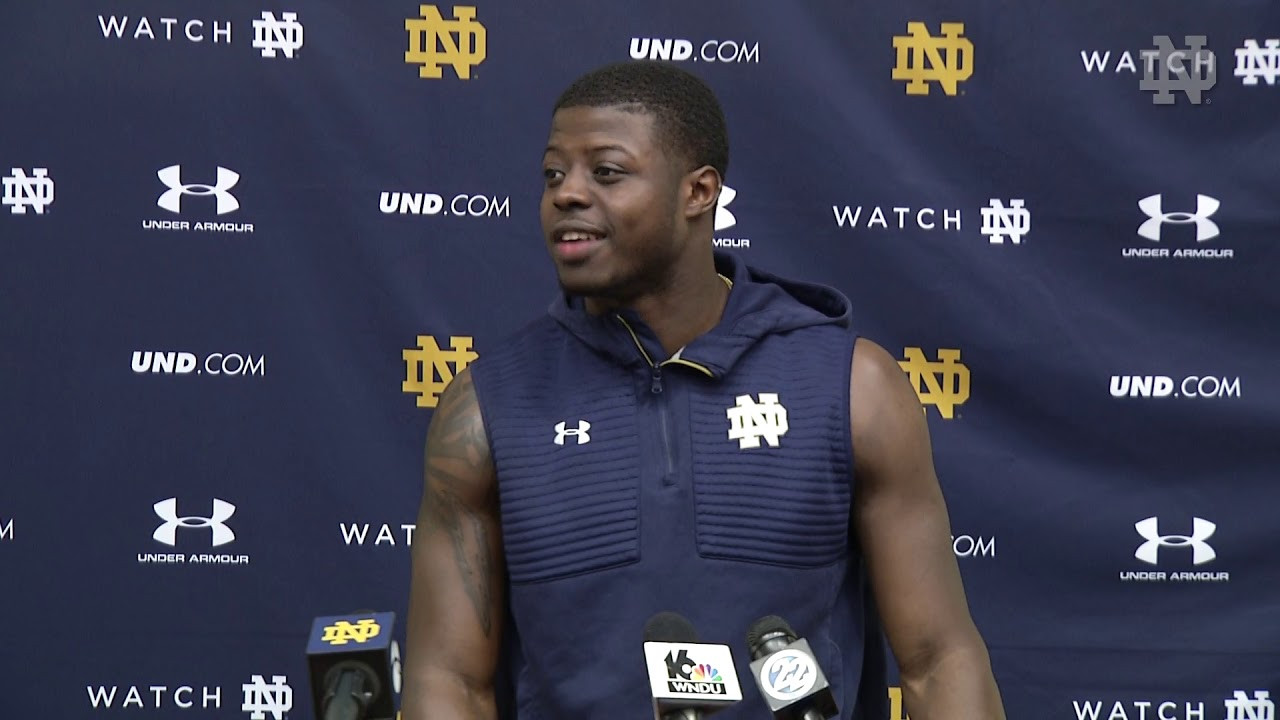 @NDFootball | Jalen Elliott Press Conference vs. Spring Practice (2019)