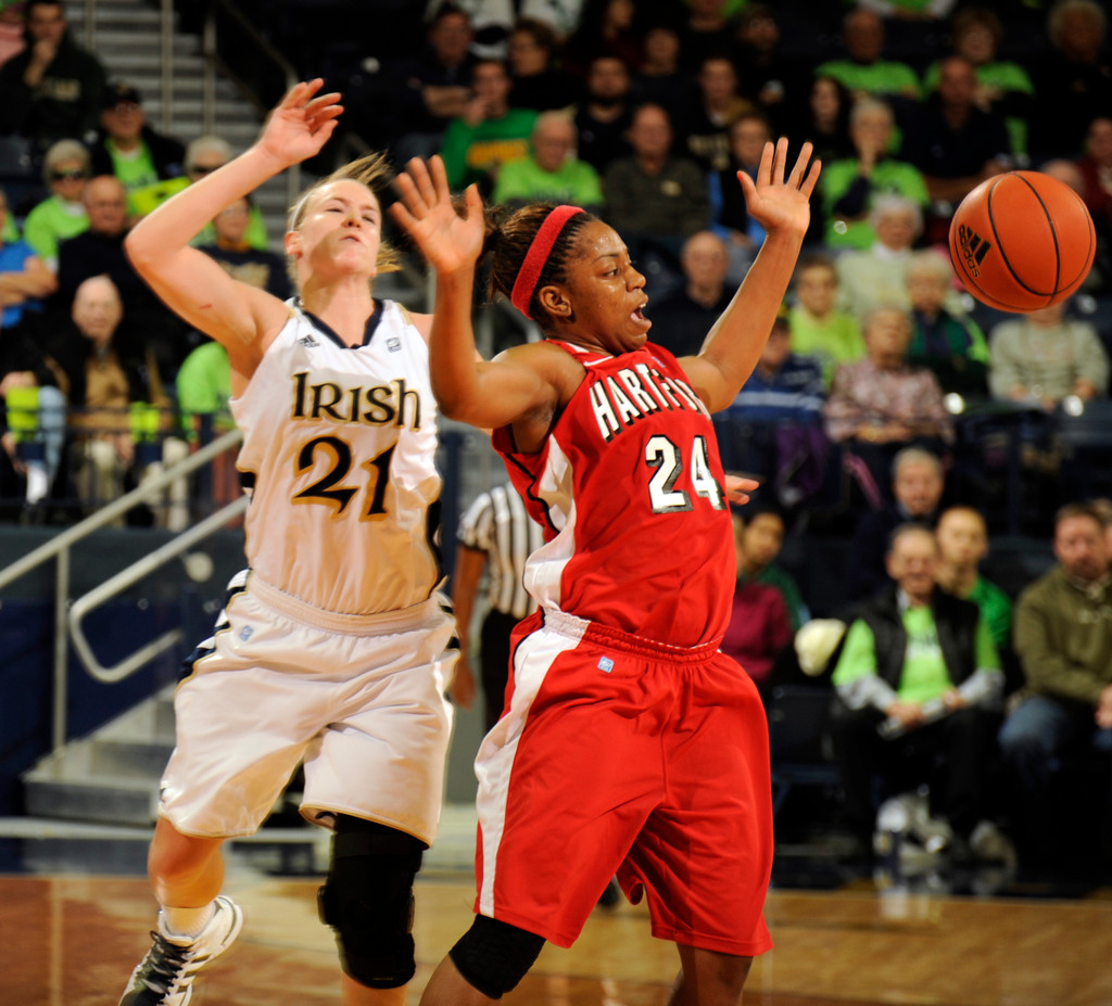 Diggins, Novosel Spark No. 2 Notre Dame's Rout of Hartford (AP)
