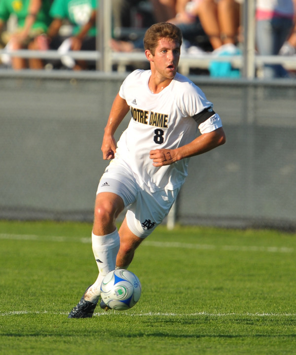 Senior midfielder Michael Thomas registered a goal and an assist in Notre Dame's 4-0 win over Louisville back on Sept. 25.