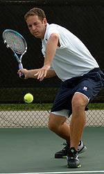 Senior co-captain Nick Chimerakis clinched the doubles point at No. 3 with his first career doubles triumph.