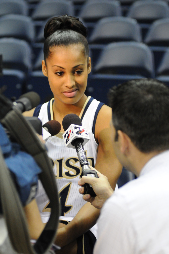 Notre Dame Women's Basketball Media Day 10-11-2012