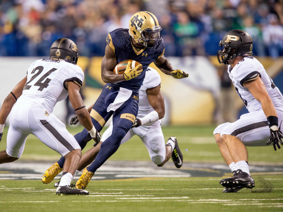 Notre Dame is ranked No. 8 in both the Associated Press and Amway Coaches' polls.