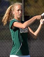 Freshman Katie Potts is 14-1 this spring in singles, as well as 4-0 in doubles.