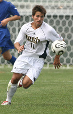 Kurt Martin netted both Irish goals in last season's quarterfinal setback at Virginia.