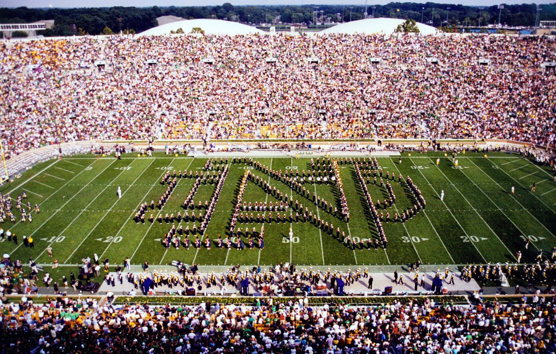 Sellout crowds are the norm for Notre Dame Stadium.  Including this afternoon's game with Michigan, Notre Dame has sold out 186-consecutive games, dating back to Nov. 22, 1973.