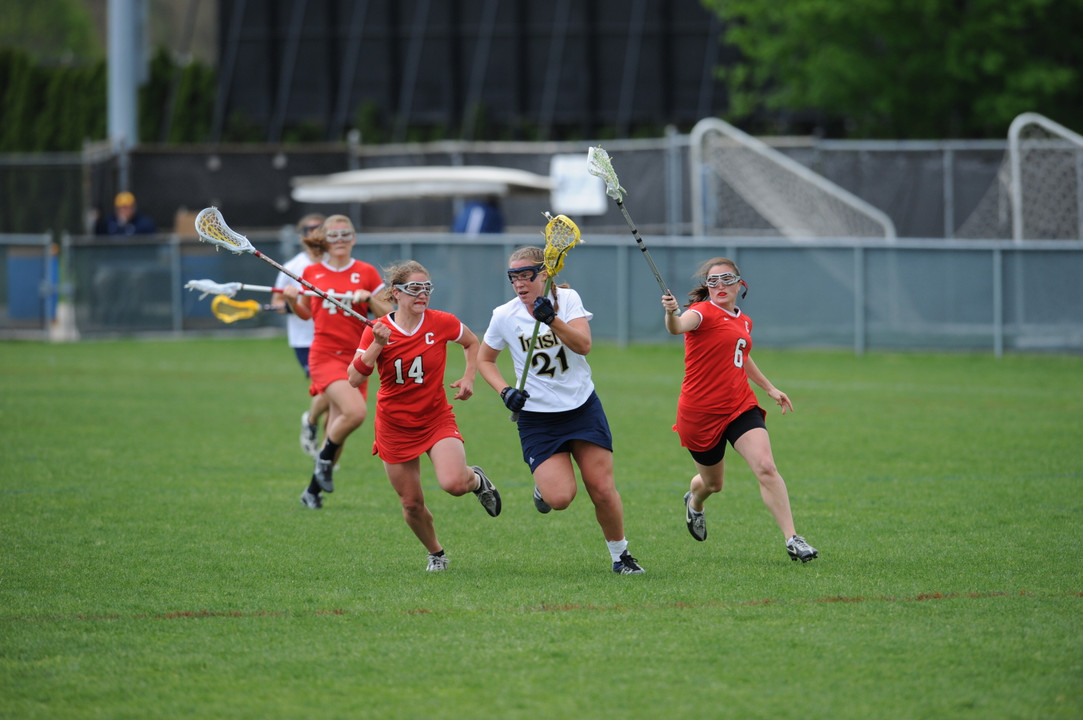Senior defender Shannon Burke will serve as one of Notre Dame women's lacrosse's team captains during the 2009 season.