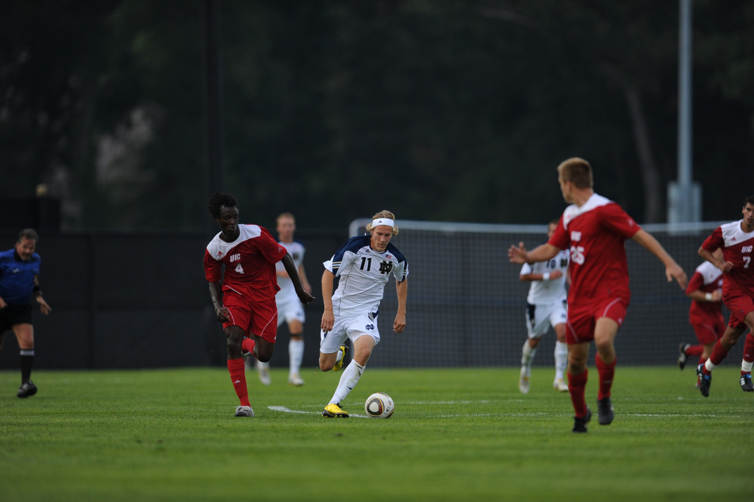 Steven Perry netted his team-leading fourth goal of the season on Wednesday night against Northwestern.
