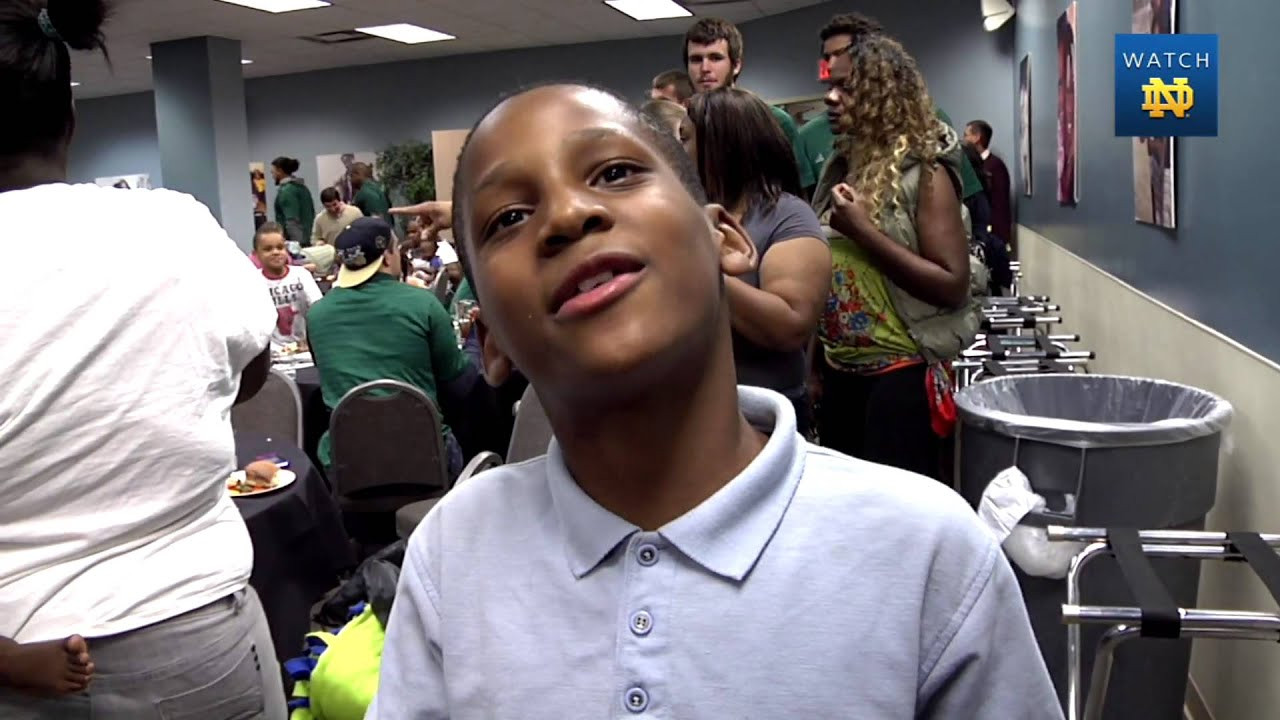 Football Visits Center For The Homeless