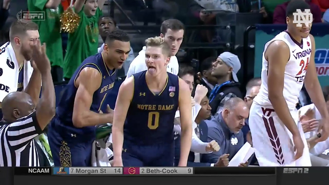 Highlights | @NDmbb vs. Virginia Tech, ACC Tournament: 2nd Round (2018)