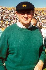 Don Guglielmino on the Notre Dame sideline.