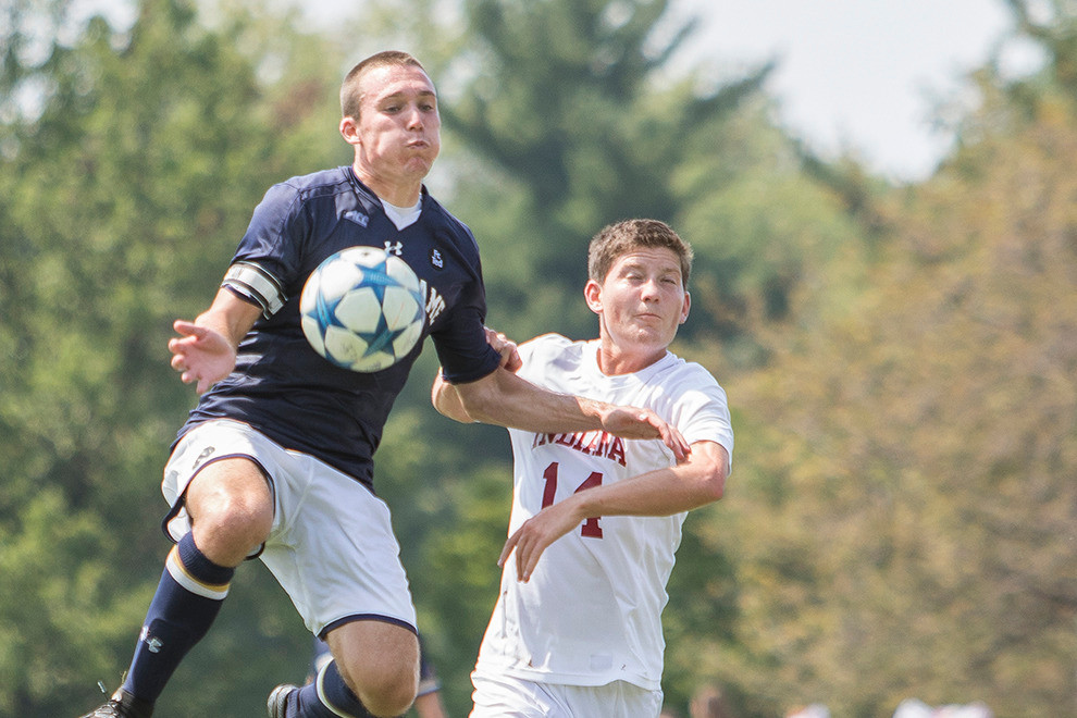 Senior tri-captain Connor Klekota returned after a nasty collision early on to play 88 key minutes for Notre Dame in a 1-1 draw with Michigan on Wednesday