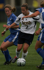 Katie Thorlakson scored or assisted on 24 of Notre Dame's final 28 goals in the 2004 national championship season.