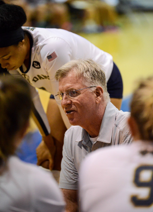 Irish head volleyball coach Jim McLaughlin