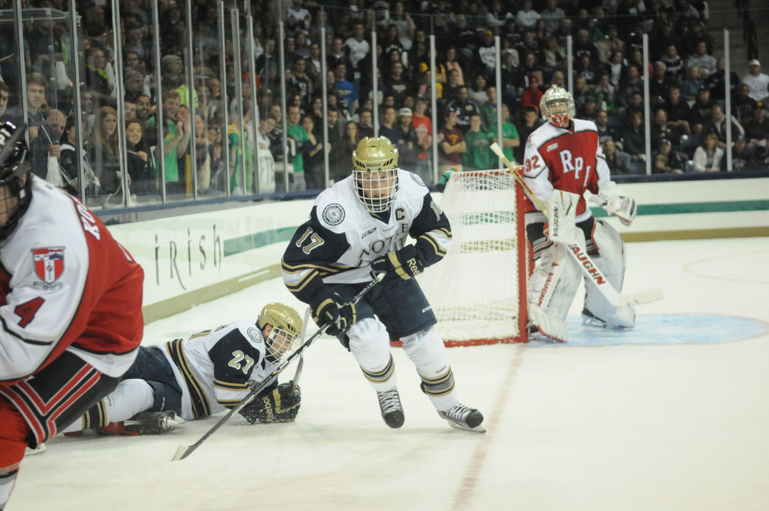 Senior Billy Maday scored his ninth goal of the season and 99th career point in the 4-1 loss at Miami.