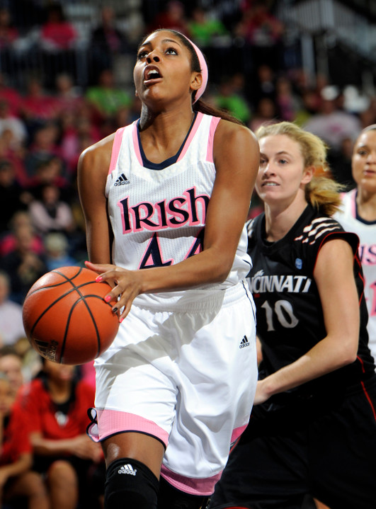 Notre Dame forward Ariel Braker tied her career high with 15 points in Saturday's 69-49 win at Seton Hall.