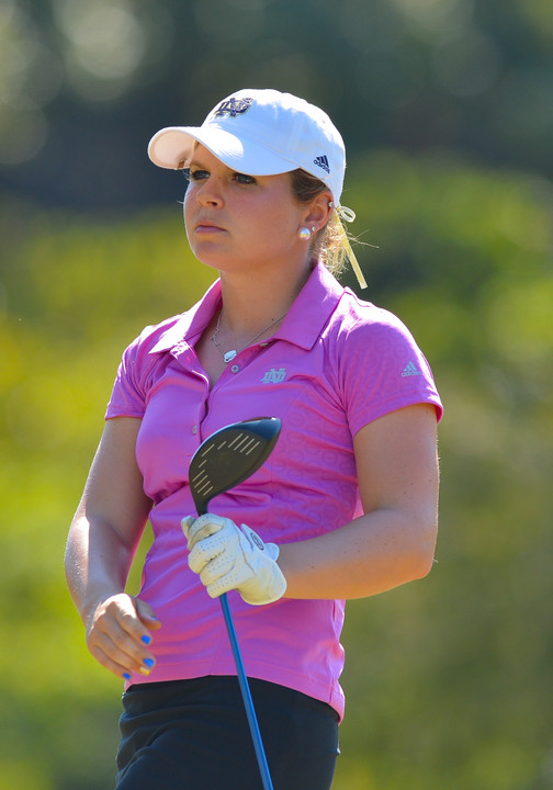 Freshman Lindsey Weaver is tied for second with a one-under-par 71 after the first round of the BIG EAST Championship.