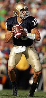 Junior quarterback Brady Quinn was fourth in the balloting for the 2005 Heisman Trophy, marking the best finish for a Notre Dame player since 1990.