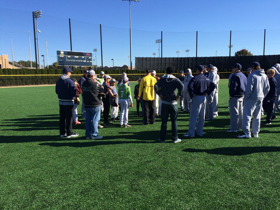 The Irish practiced with the local youth team the Diamonds last Sunday.