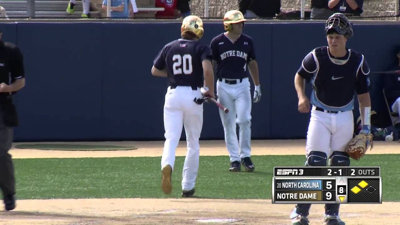 Notre Dame vs. UNC Baseball Highlights