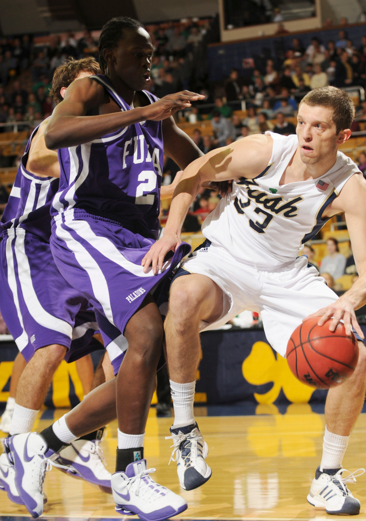 McAlarney Leads Irish Over Furman, 93-61 (AP photos)