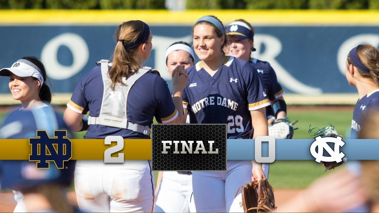 Highlights - Notre Dame Softball vs. North Carolina