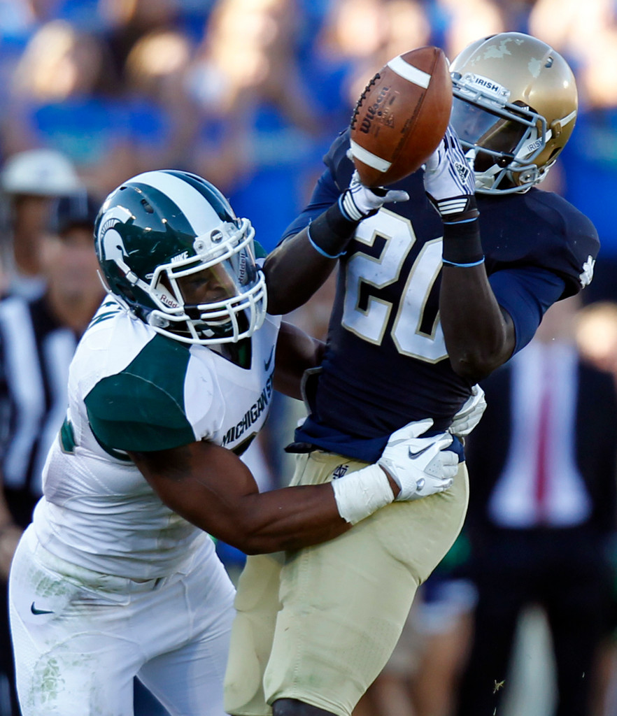 Irish Earn Resounding First Win, 31-13 Over #15 Spartans (AP)