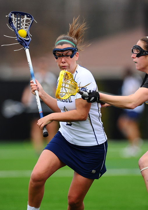 Maggie Tamasitis now sits atop the all-time Irish assist charts with 107 after her four-assists performance in the 14-11 victory over Boston University.