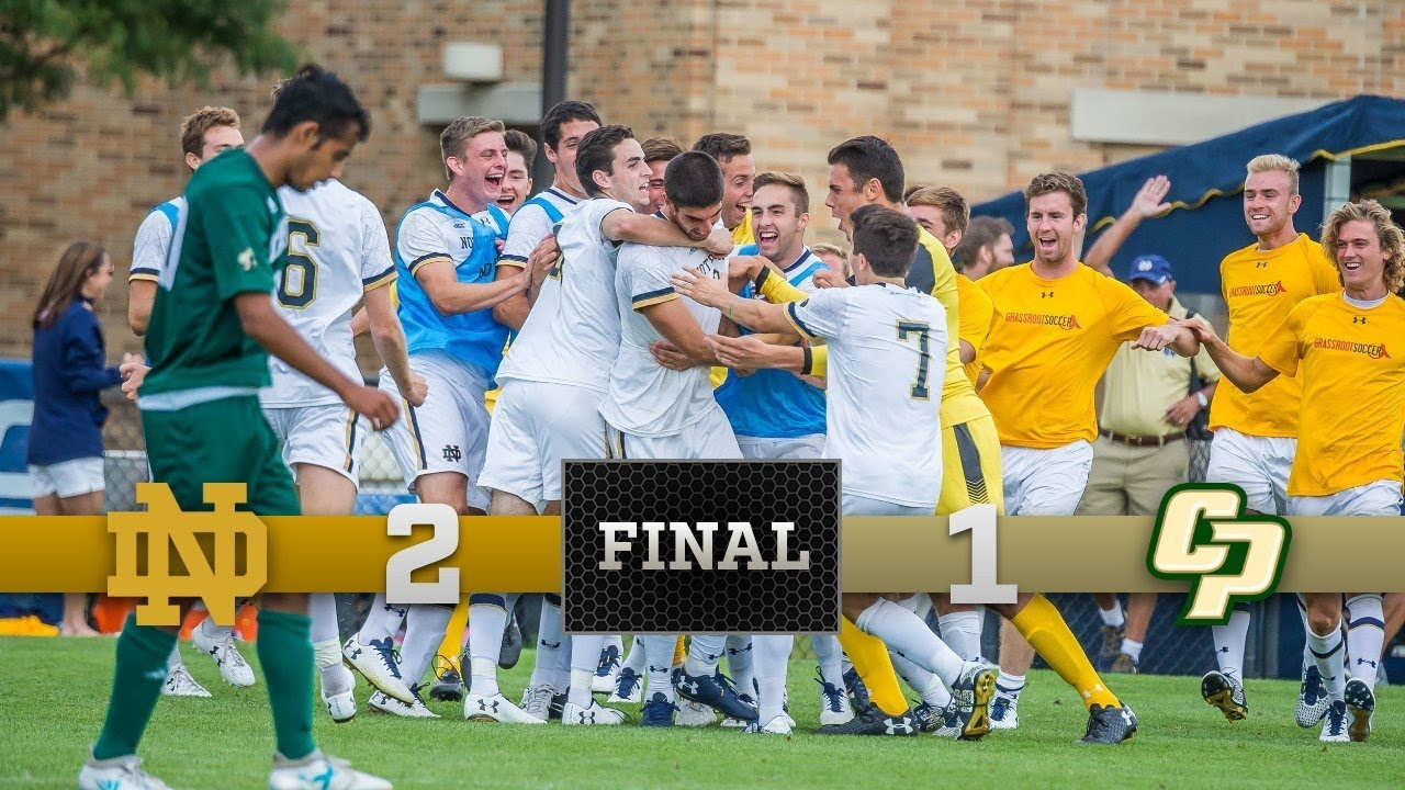 Notre Dame Men's Soccer Highlights vs. Cal Poly