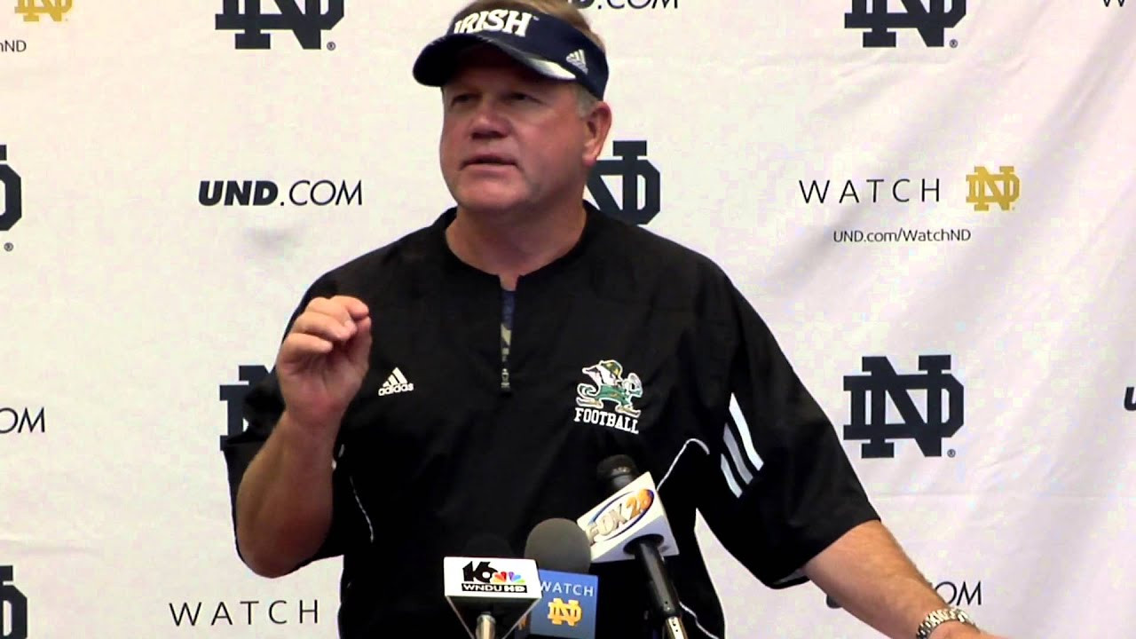 Coach Kelly Media Session - Sept. 12, 2013