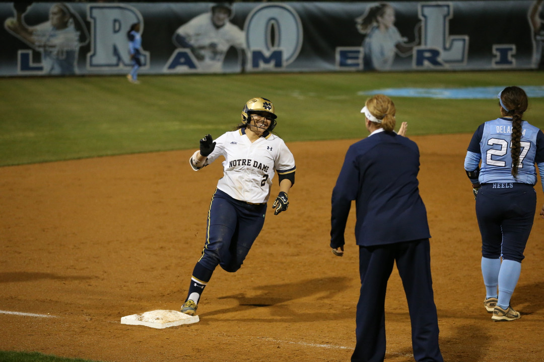Senior infielder Micaela Arizmendi