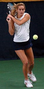 Senior Brook Buck will play in her final home matches this weekend.