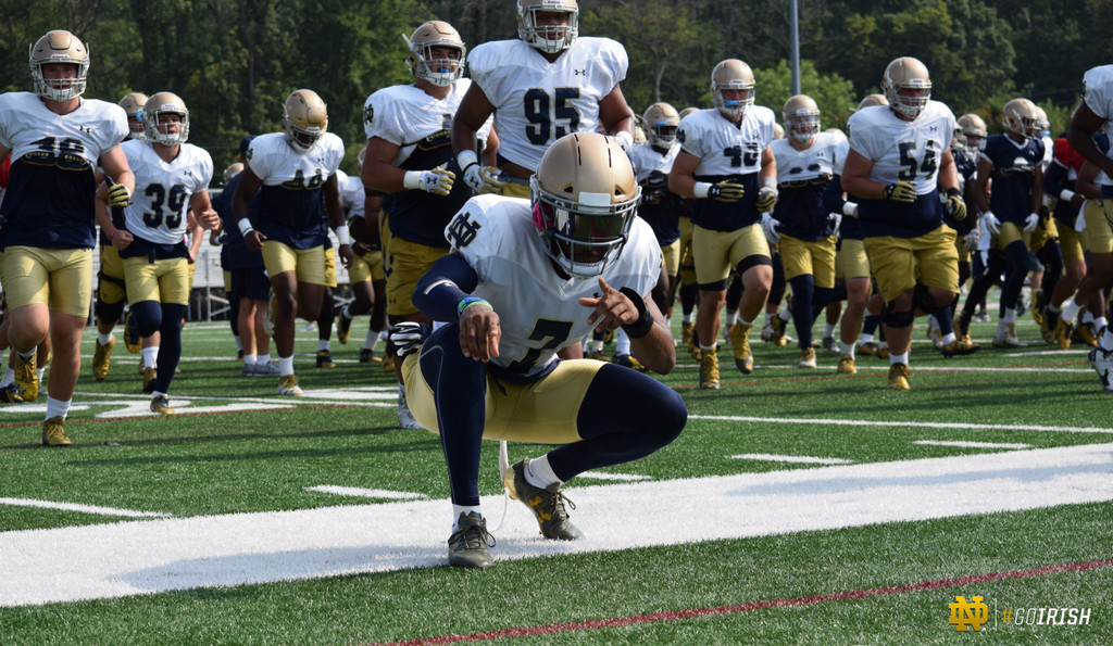 2017 Notre Dame Football Fall Camp - Practice Three