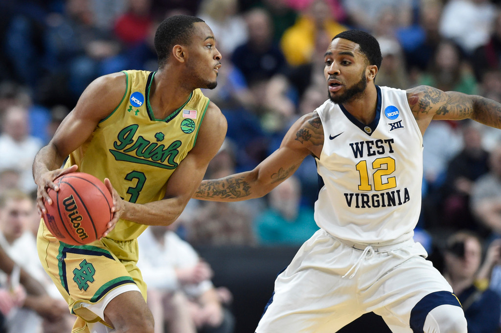 Notre Dame 71, West Virginia 83 (NCAA Second Round)