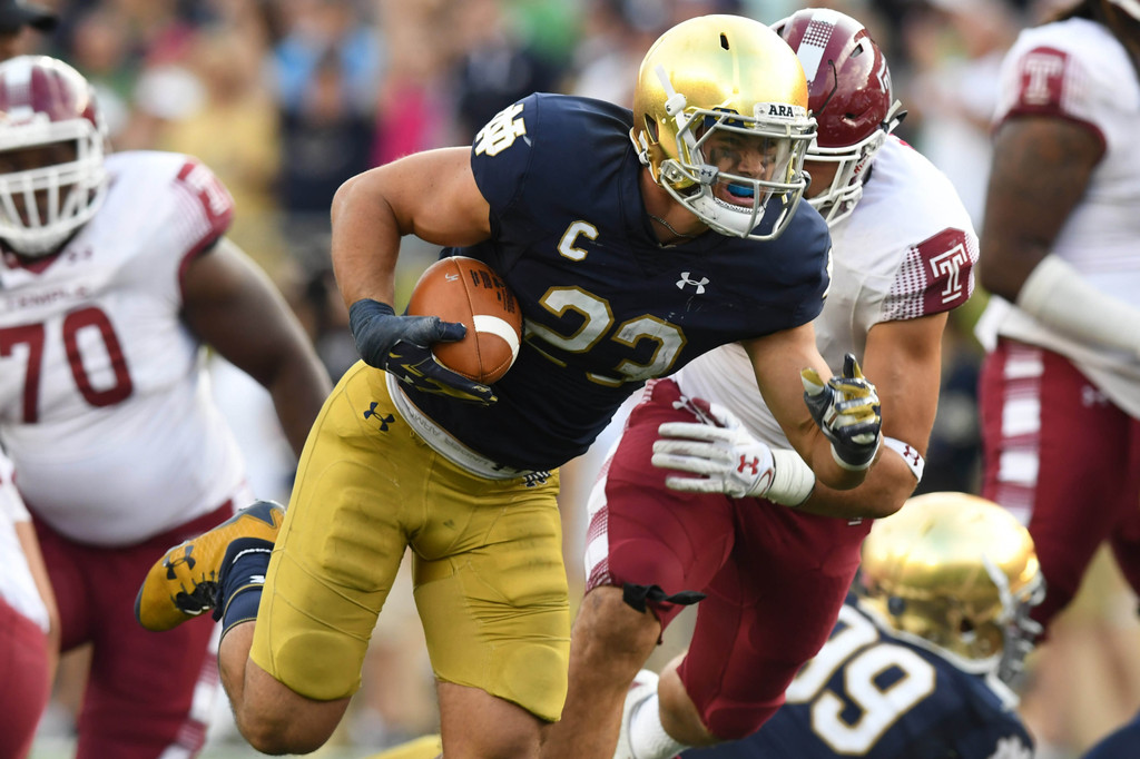 Notre Dame vs. Temple (USATSI)