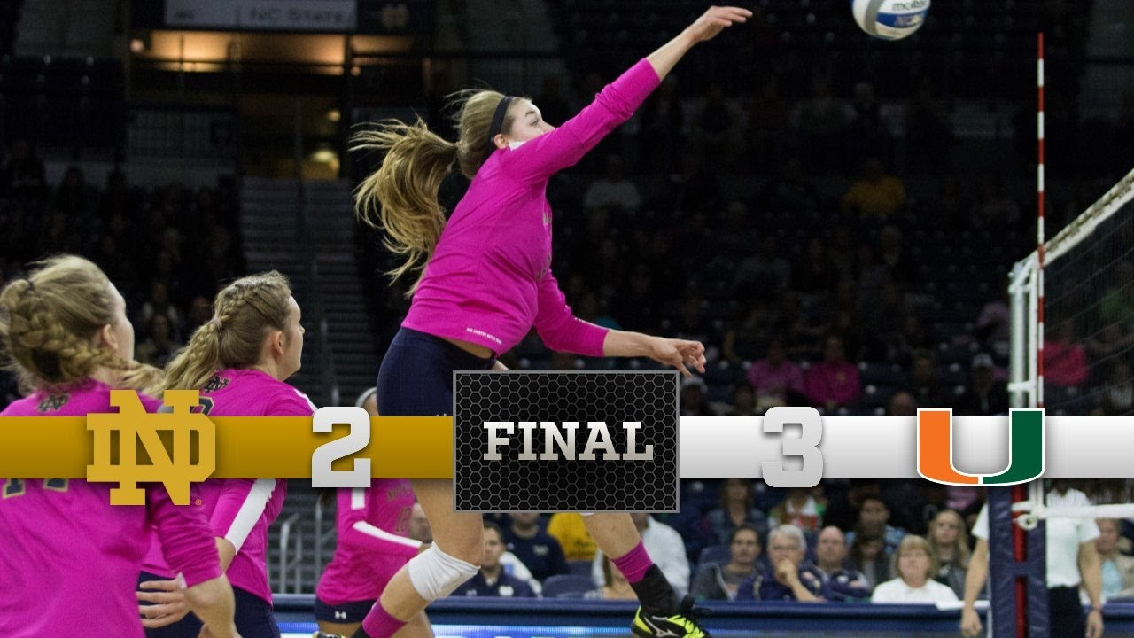 Top Moments - Notre Dame Volleyball vs. Miami