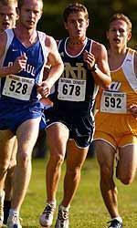 Austin Weaver and the Notre Dame men's cross country team opened up the 2004 season with a victory at the Valparaiso Invitational.