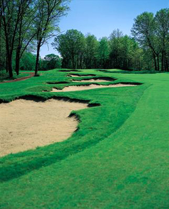 The 16th fairway at Notre Dame's Warren Golf Course.