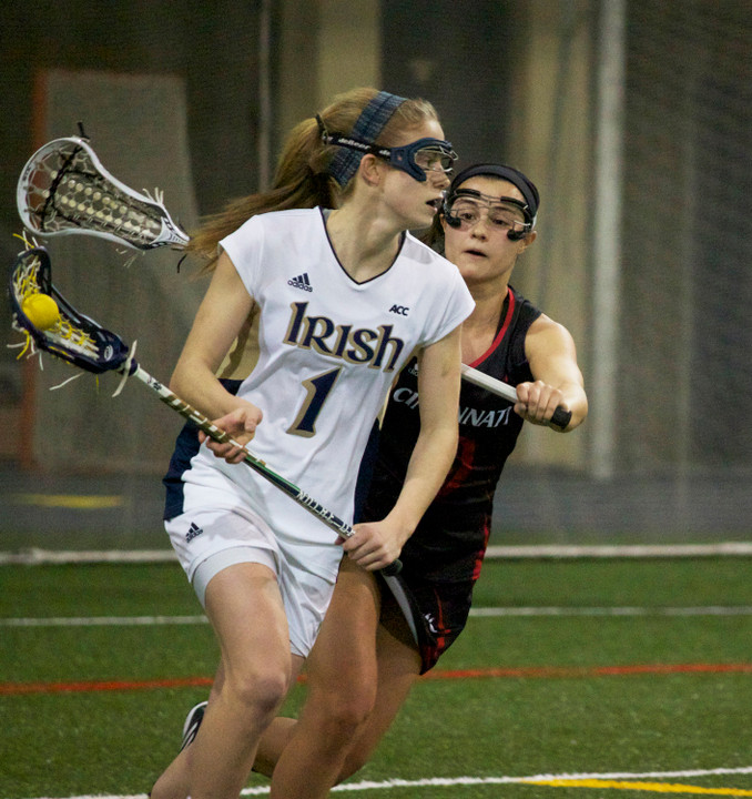 Kiera McMullan had four goals and an assist in Saturday's win over Louisville.