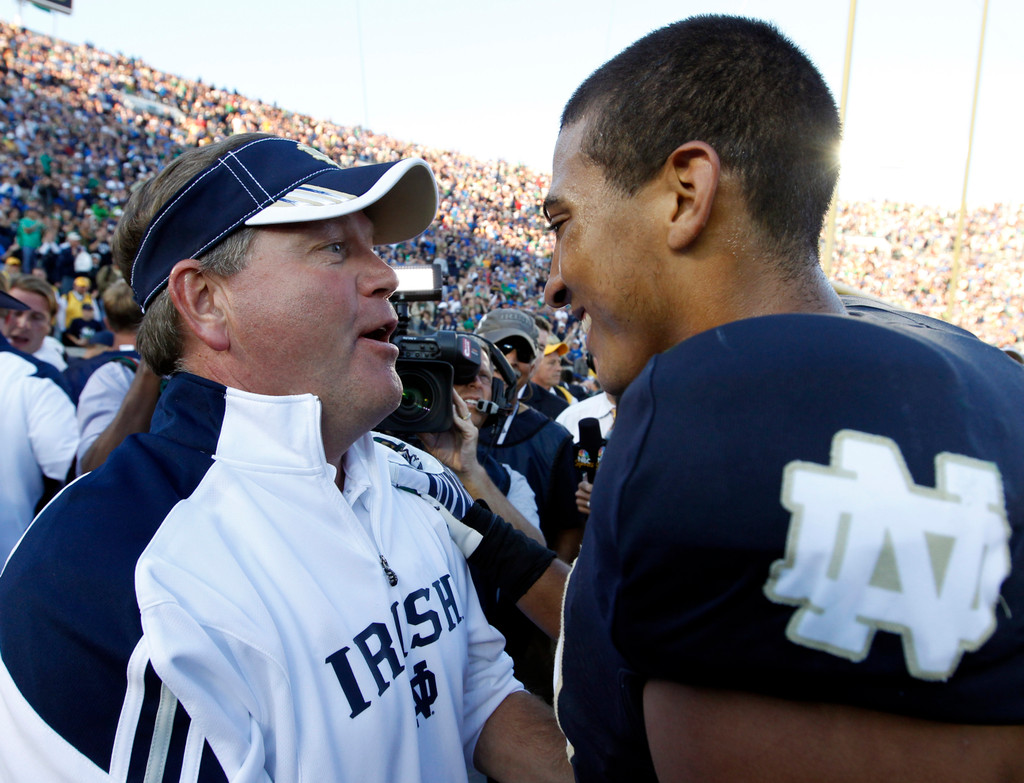 Irish Earn Resounding First Win, 31-13 Over #15 Spartans (AP)