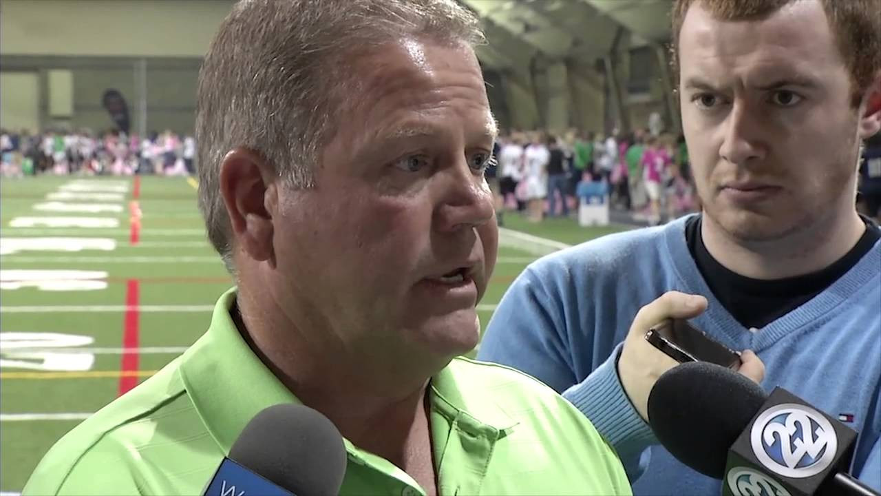 Coach Kelly Media Session At 'Football 101'