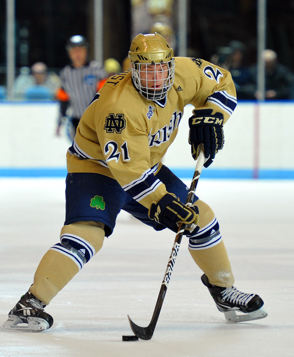 Freshman right wing Bryan Rust had a goal and three assists in the sweep of Bowling Green.