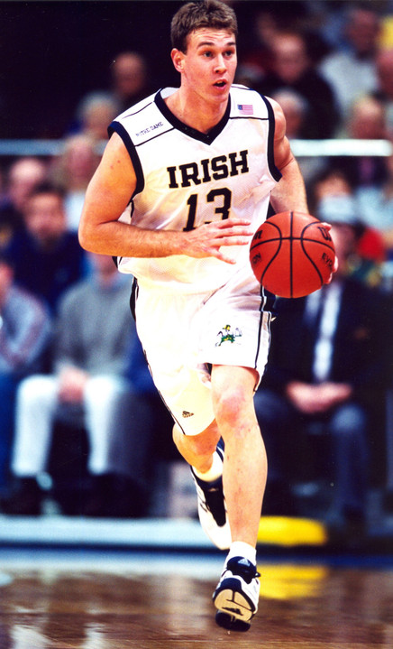 Matt Carroll earned the Monogram Club Team MVP award as a senior after leading the Irish with a 19.5 points-per-game average.