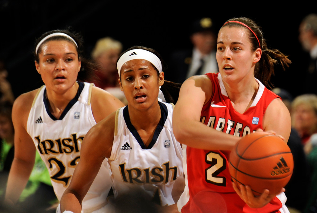 Diggins, Novosel Spark No. 2 Notre Dame's Rout of Hartford (AP)