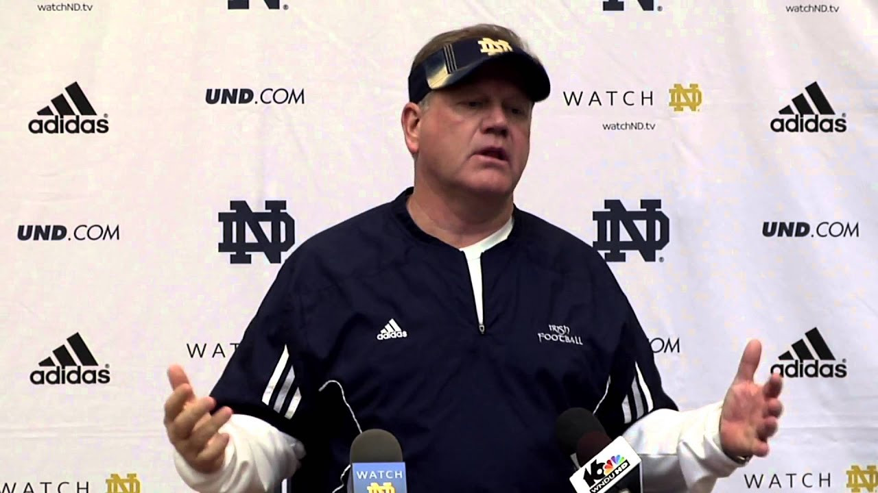 Coach Kelly Post Practice - April 9, 2014