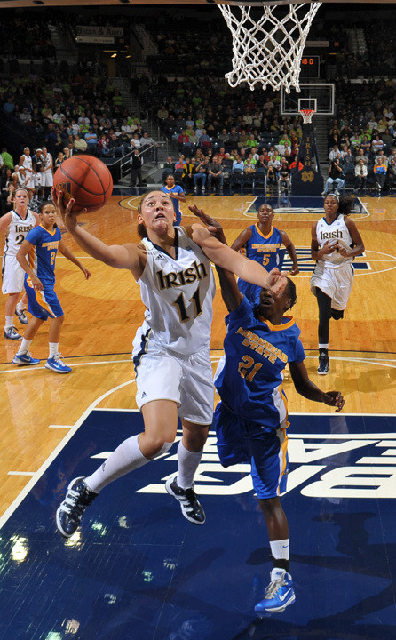 Rookie forward Natalie Achonwa, the reigning BIG EAST Conference Freshman of the Week, is averaging 13.0 points and shooting .708 from the floor in her last three games.