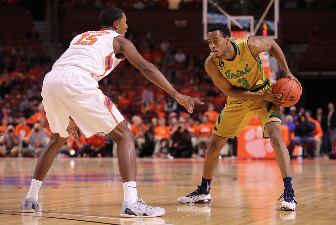 V.J. Beachem is averaging a career-best 11.6 ppg for Notre Dame this season, while also shooting .427 from three-point range. 