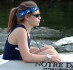 Maria Romano and the varsity eight crew earned a spot in Sunday's Grand Final for the second straight year.  Notre Dame won the varsity eight race a year ago last year at this same championship.