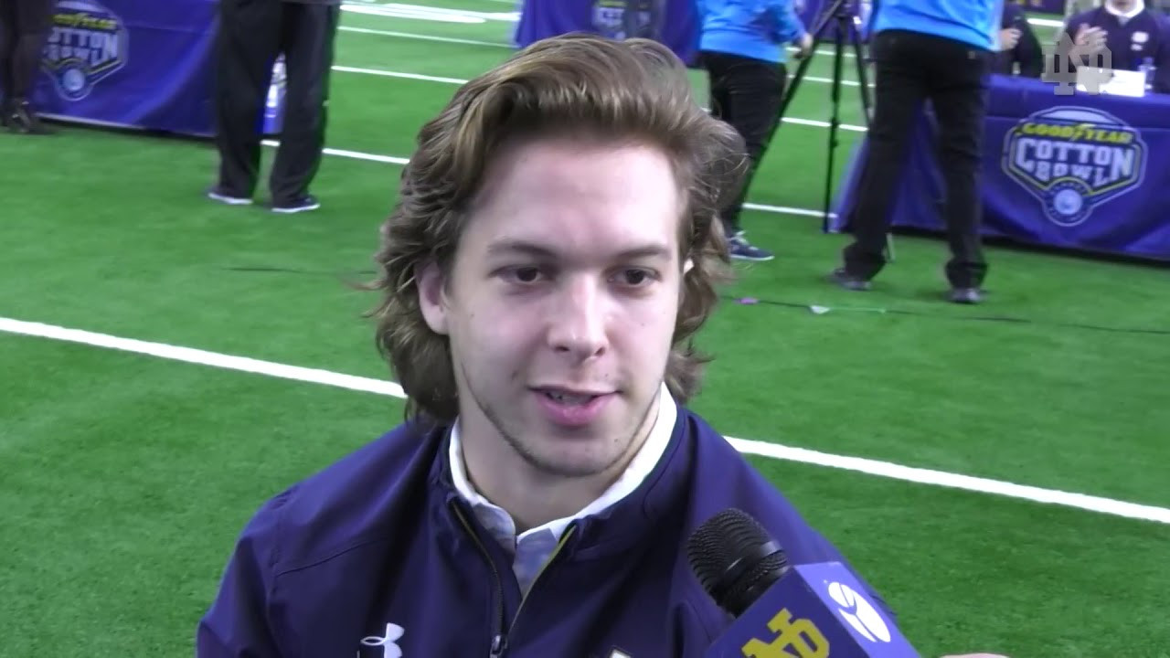 @NDFootball | Chris Finke Cotton Bowl Media Day (12.27.18)