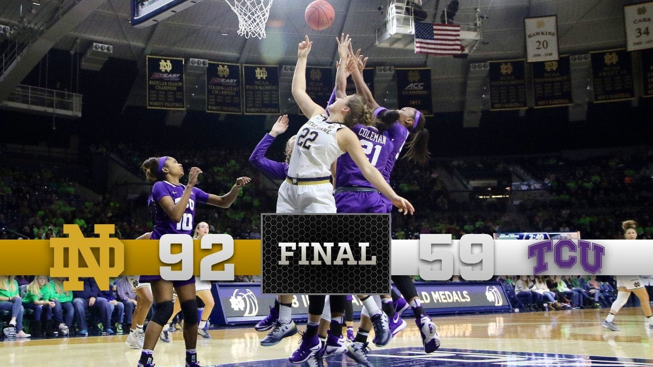 Notre Dame Women's Basketball Highlights vs. TCU